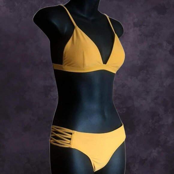 Hollister Yellow Bikini - Picture 1 of 6